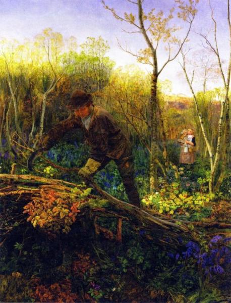 The Hedger by John Edward Brett, A.r.a.