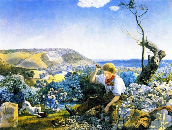 The Stonebreaker by John Edward Brett, A.r.a. Oil Painting Reproductions