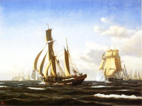 A Quartering Breeze by John Erik Christian Petersen