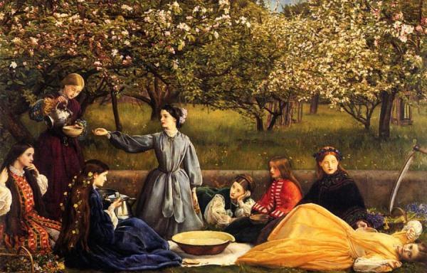 Apple Blossoms by John Everett Millais