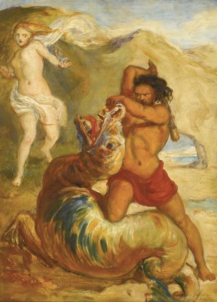 Perseus Saving Andromeda by John Everett Millais Oil Painting Reproductions