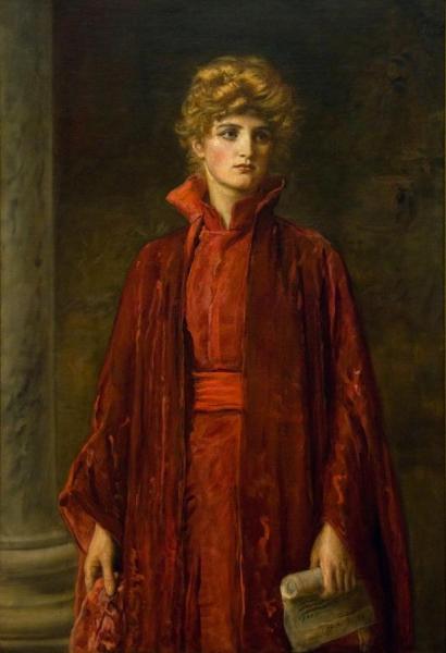 Portia by John Everett Millais
