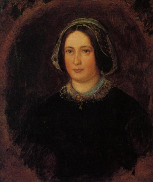 Portrait Of Mrs William Evamy, The Artists Aunt by John Everett Millais