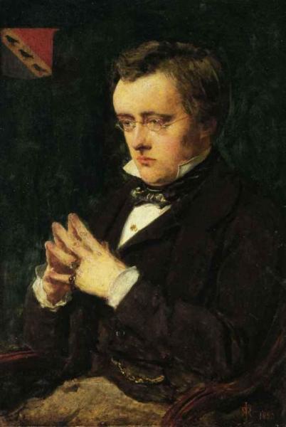 Portrait Of Wilkie Collins by John Everett Millais