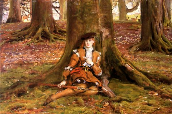 Rosalind In The Forest by John Everett Millais