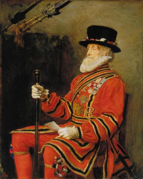 The Yeoman Of The Guard by John Everett Millais
