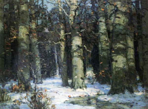 Winter In The Forest by John F. Carlson