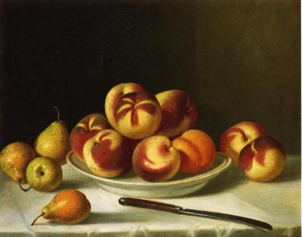 Still Life With Peaches And Pears by John F. Francis