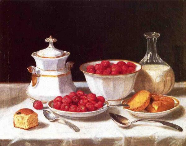 The Dessert Table by John F. Francis Oil Painting Reproductions