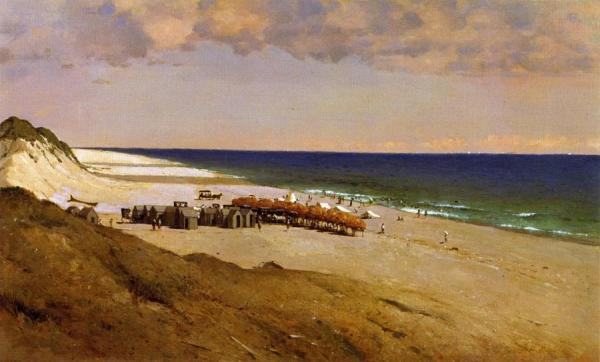 Beach At Easthampton by John Ferguson Weir