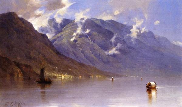 Cadenabbia On Lake Como by John Ferguson Weir