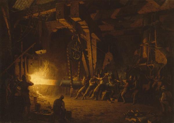 Forging The Shaft, 1874-77 by John Ferguson Weir