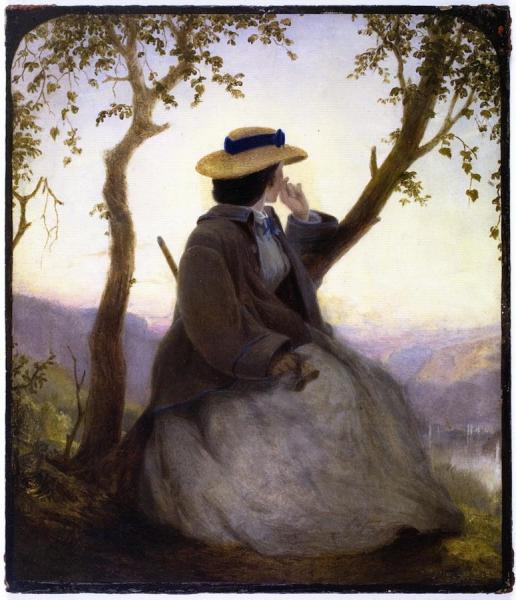 Portrait Of Mary French by John Ferguson Weir