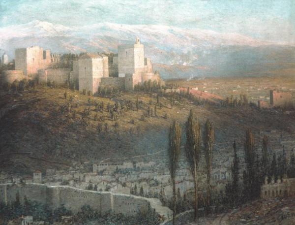 The Alhambra, Granada, Spain, 1901 by John Ferguson Weir Oil Painting Reproductions