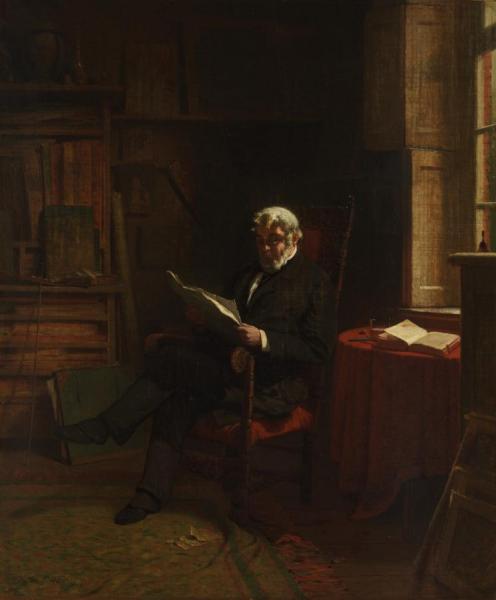 The Morning Paper, 1868 by John Ferguson Weir