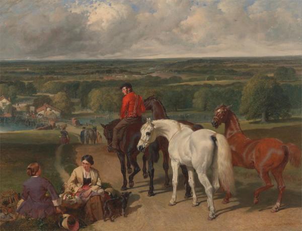 Exercising The Royal Horses by John Frederick Herring, Sr