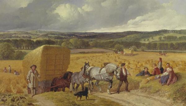 Harvest by John Frederick Herring, Sr Oil Painting Reproductions