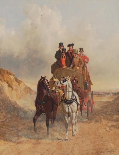 The Royal Mail Coach On The Road by John Frederick Herring, Sr