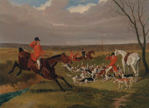 The Suffolk Hunt,the Death by John Frederick Herring, Sr