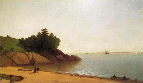 A Quiet Day On The Beverly Shore by John Frederick Kensett Oil Painting Reproductions