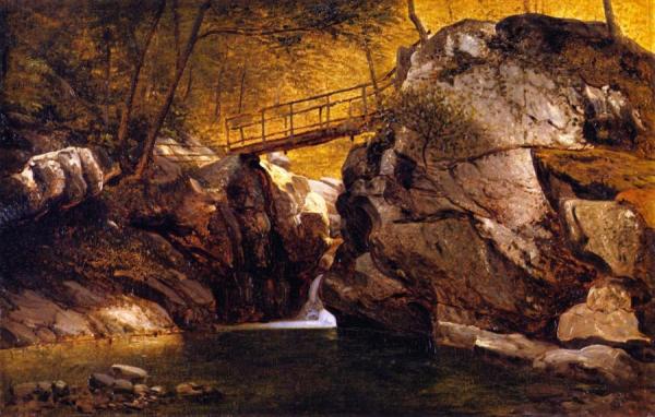 Bash Bish Falls by John Frederick Kensett