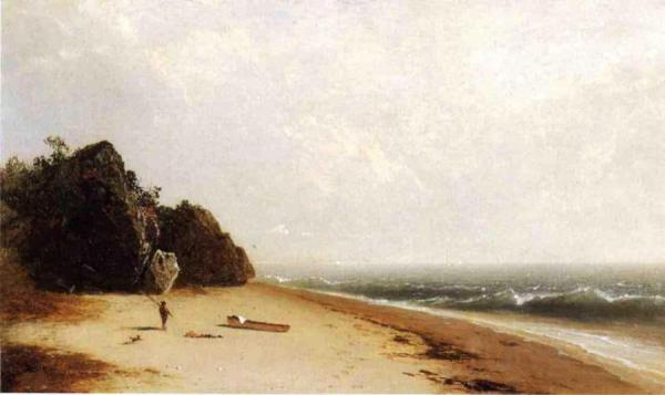 Beach At Newport by John Frederick Kensett