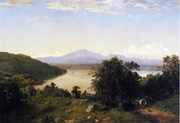 Camels Hump From The Western Shore Of Lake Champlain by John Frederick Kensett