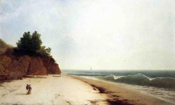 Coast Scene With Figures by John Frederick Kensett