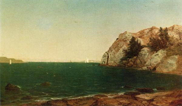 Entrance To Newport Harbor by John Frederick Kensett