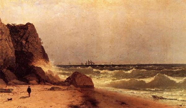 John Frederick Kensett Near Newport, Rhode Island
