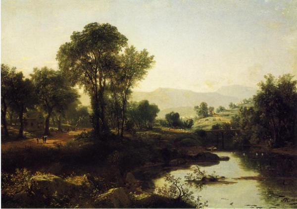 John Frederick Kensett New Hampshire And School's Out