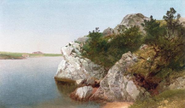 Study Of Rocks, Newport by John Frederick Kensett