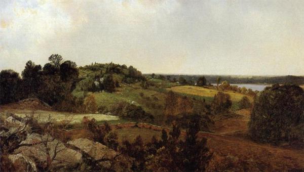 View Of Rhode Island by John Frederick Kensett