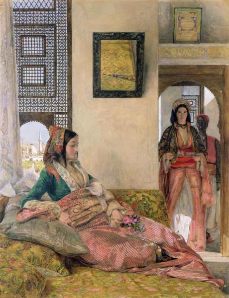 An Armenian Lady In Cairo by John Frederick Lewis, Ra