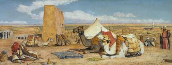 Edfu, Upper Egypt by John Frederick Lewis, Ra