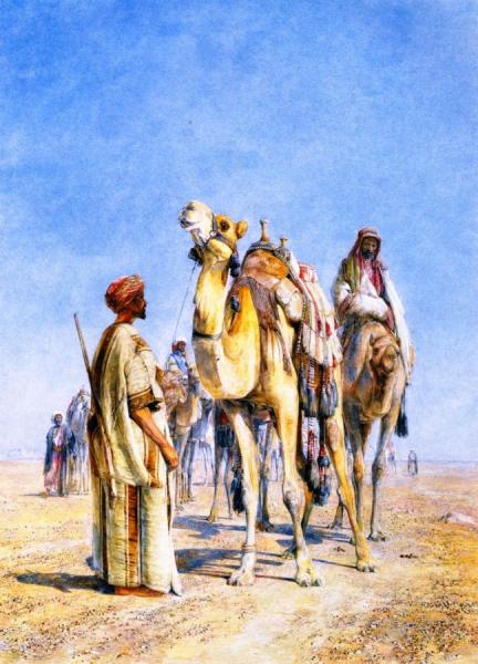 Halt In The Desert by John Frederick Lewis, Ra