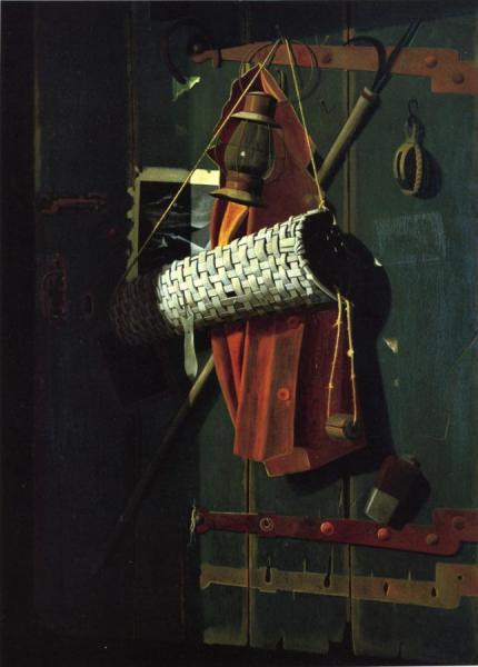 Fish House Door With Eel Basket by John Frederick Peto