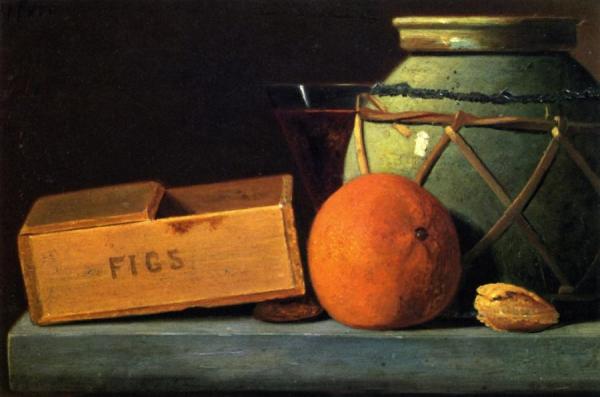 John Frederick Peto Ginger Jar And Orange