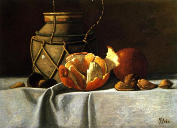Ginger Jar And Oranges by John Frederick Peto