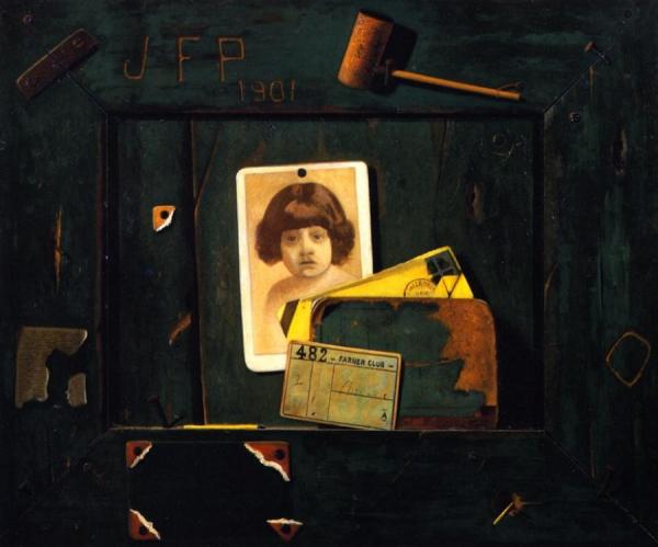 Portrait Of The Artist's Daughter by John Frederick Peto