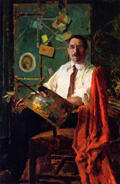 Self Portrait With Rack Picture by John Frederick Peto