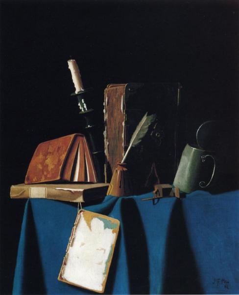 The Writer's Table: A Precarious Moment by John Frederick Peto