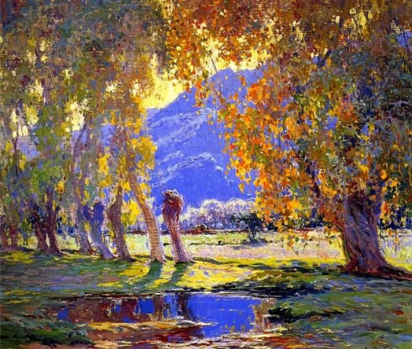Pool At Sundown by John Frost Oil Painting Reproductions