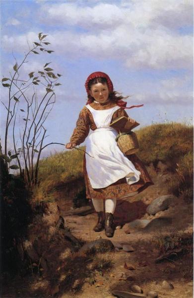 A Breezy Morning by John George Brown