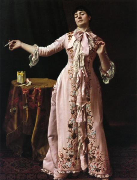 A Liberated Woman by John George Brown Oil Painting Reproductions