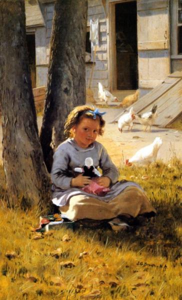 At Home by John George Brown