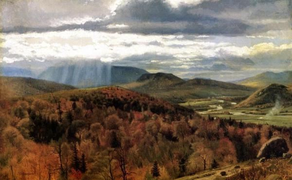 Autumn Landscape - Shelburne, Vt by John George Brown