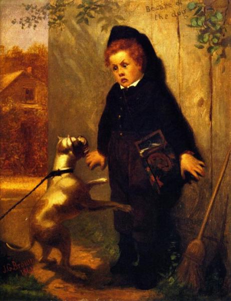 Beware Of The Dogs by John George Brown