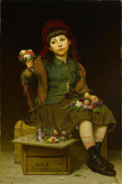 Buy A Posy by John George Brown