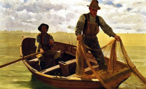 Casting The Net by John George Brown